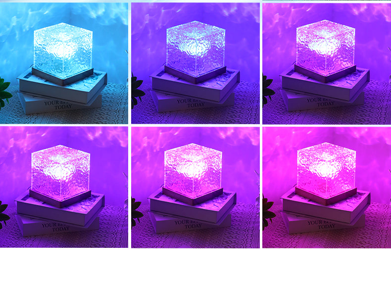 Rotating Water Ripple USB Night Lamp